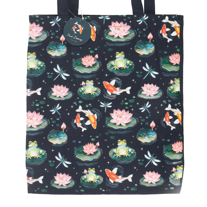 Pond Print Polycotton Tote Bag, image 3 of 4
