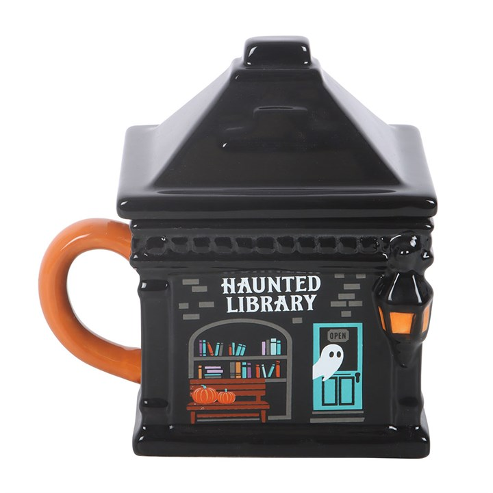 Haunted Library Lidded Mug, image 3 of 6