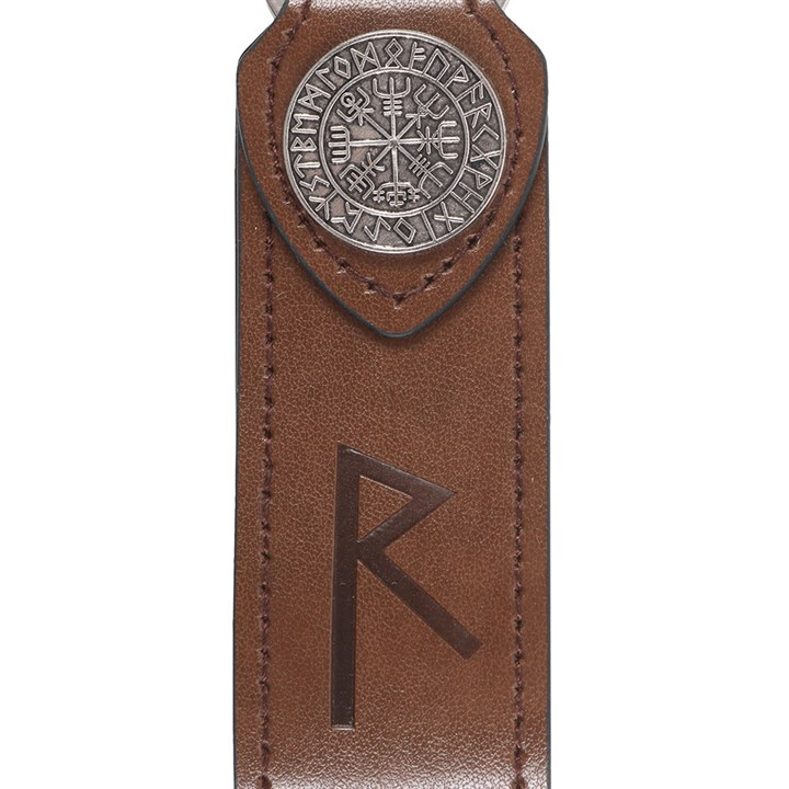 Journey Viking Rune Faux Leather Keyring, image 3 of 5