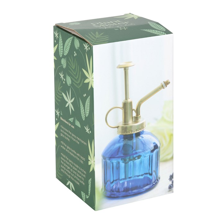 Small Blue Glass Plant Mister, image 4 of 5