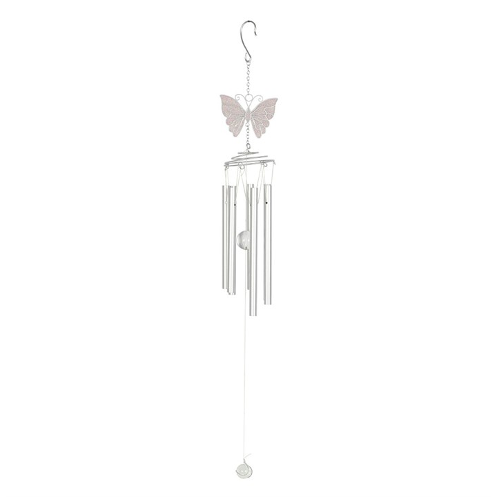 White Butterfly Windchime, image 2 of 4