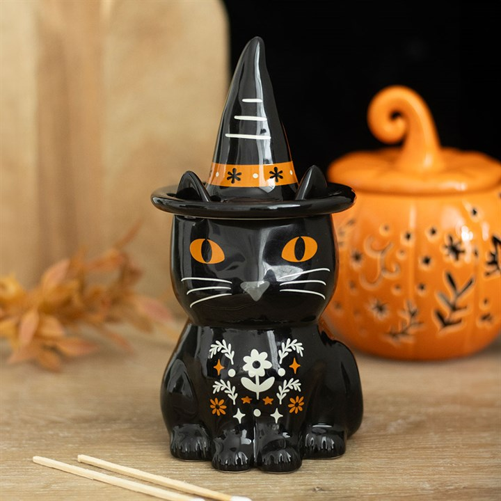 Frightful Folk Black Cat Oil Burner, image 1 of 6