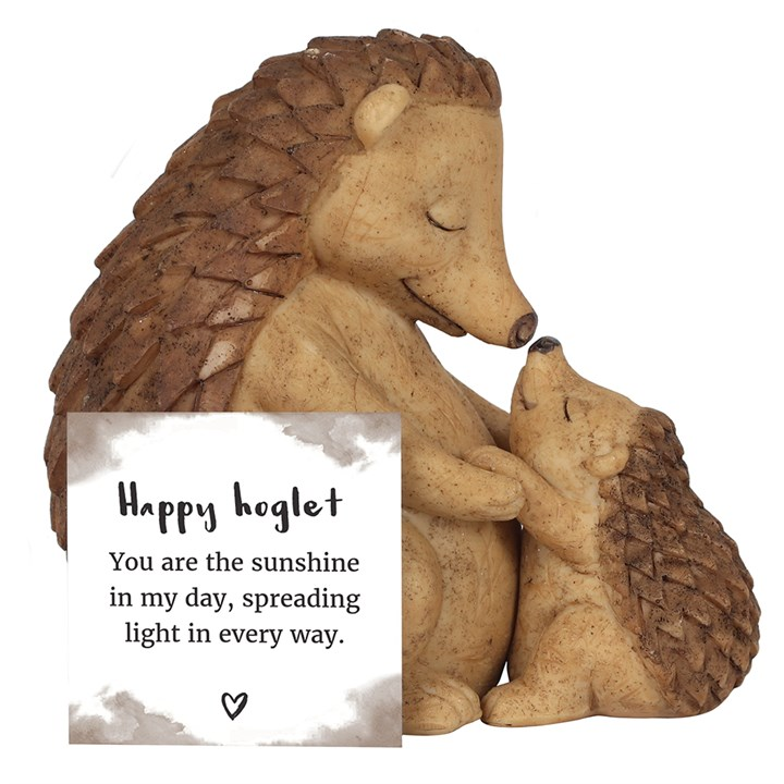 Happy Hoglet Mother and Baby Hedgehog Ornament, image 4 of 4