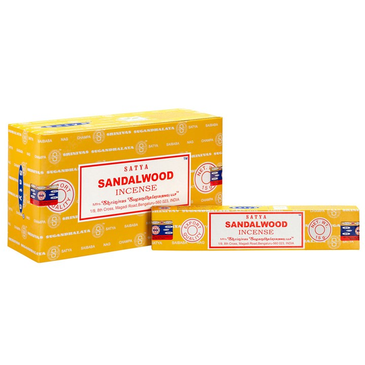 Set of 12 Sandalwood Incense Sticks by Satya (12/50), image 1 of 2
