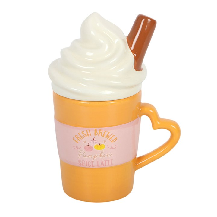 Fresh Brewed Pumpkin Spice Latte Lidded Mug, image 6 of 7
