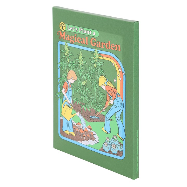 19x25cm Magical Garden Canvas Plaque by Steven Rhodes, image 3 of 4