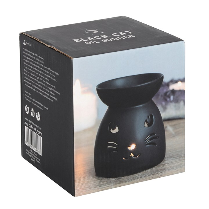 Black Cat Cut Out Oil Burner and Wax Warmer, image 3 of 4