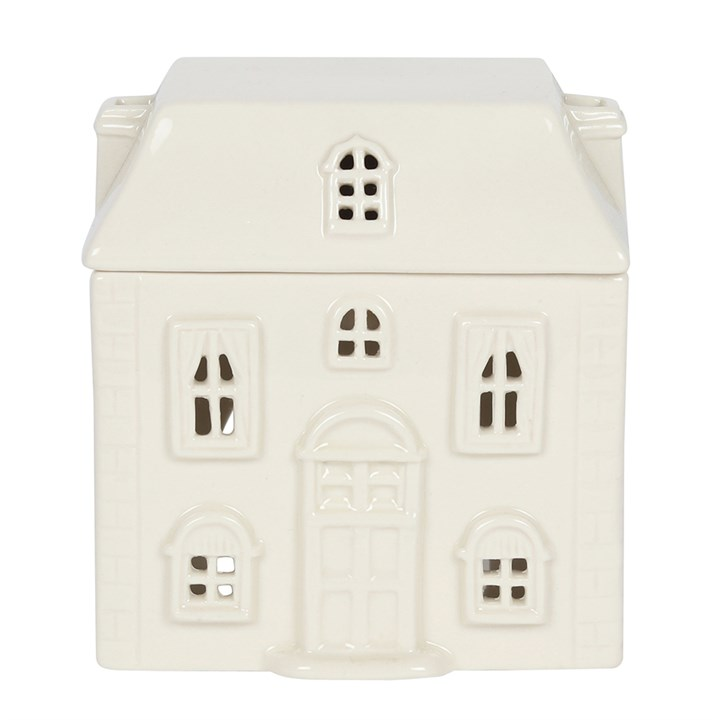 White Ceramic House Oil Burner, image 3 of 6