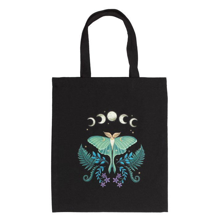 Luna Moth Polycotton Tote Bag, image 2 of 4