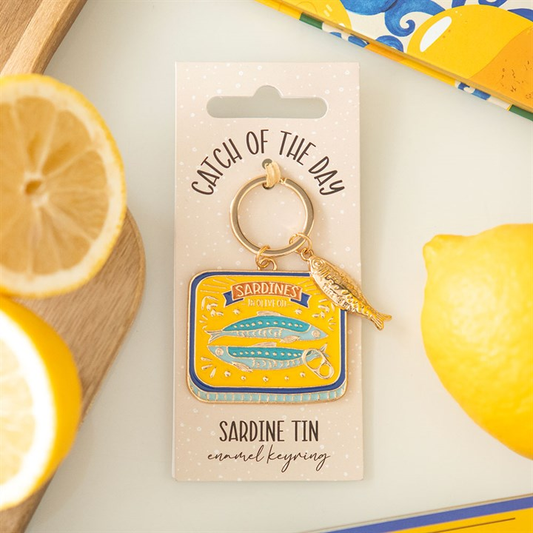 Sardine Tin Keyring, image 1 of 6