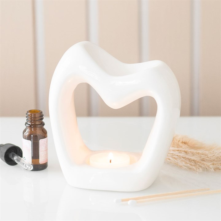 Sculptural Heart Oil Burner, image 1 of 6
