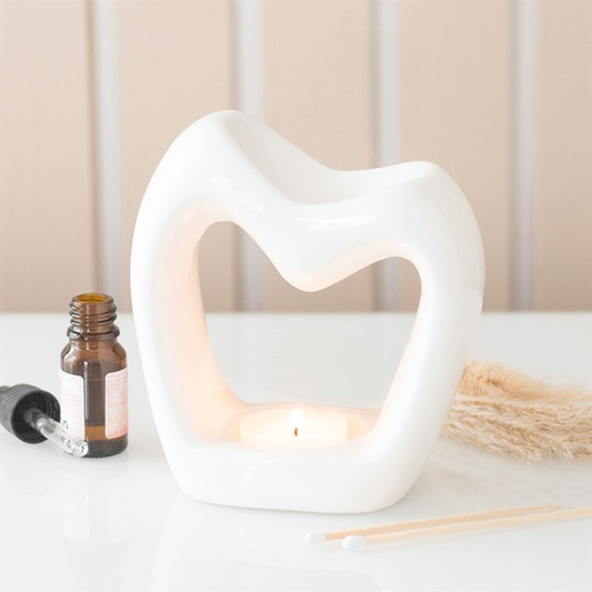 Sculptural Heart Oil Burner, image 1 of 6