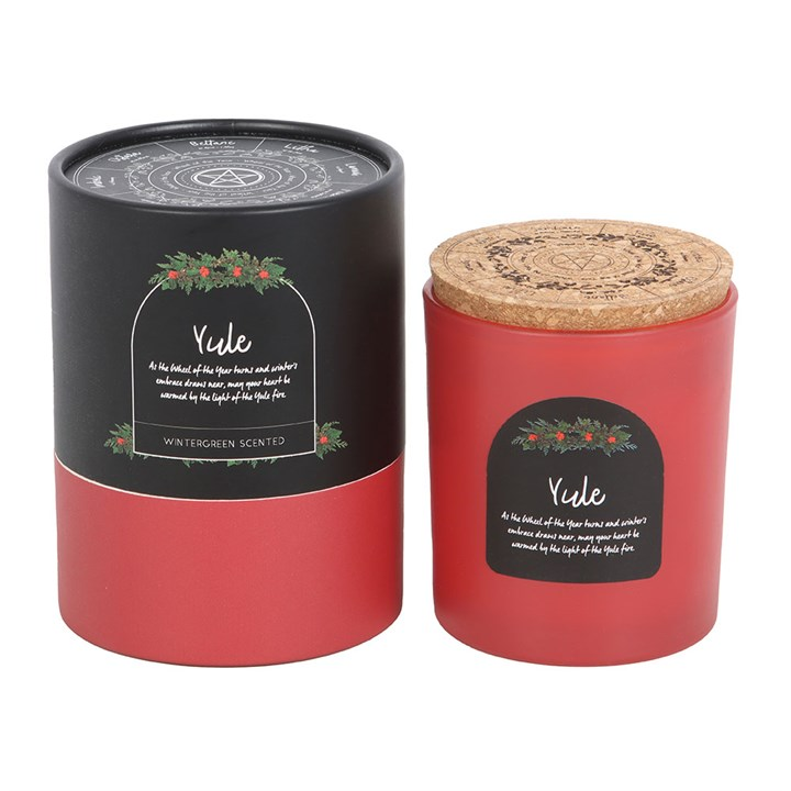 Yule Wintergreen Wheel of the Year Candle, image 4 of 5