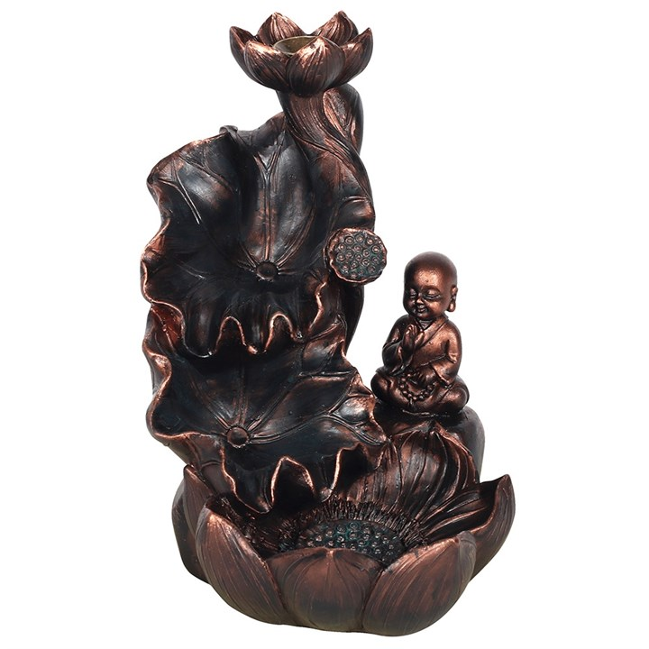 Bronze Effect Buddha Backflow Incense Burner, image 2 of 3