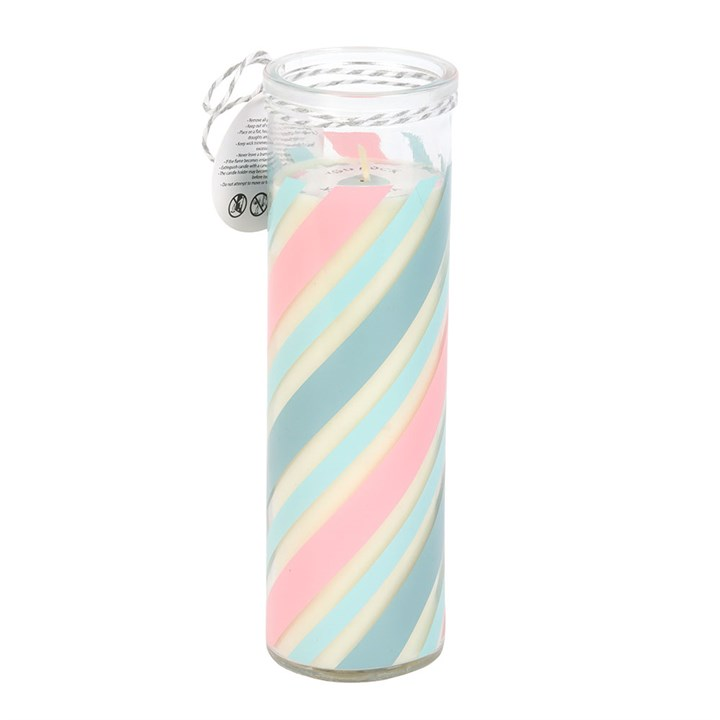Candy Stripe Bubblegum Tube Candle, image 3 of 5