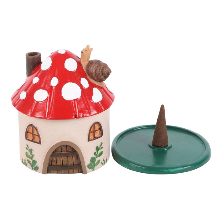 Mushroom House Resin Incense Cone Burner, image 3 of 6