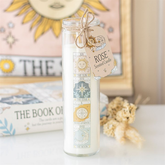 Vintage Tarot Rose Tube Candle, image 1 of 4
