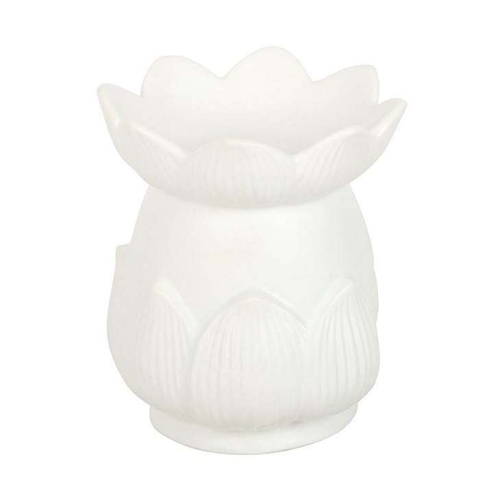 White Lotus Flower Oil Burner, image 5 of 7