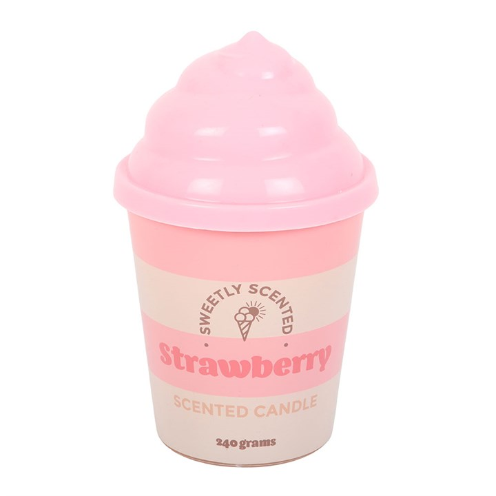 Strawberry Ice Cream Scented Candle, image 3 of 6