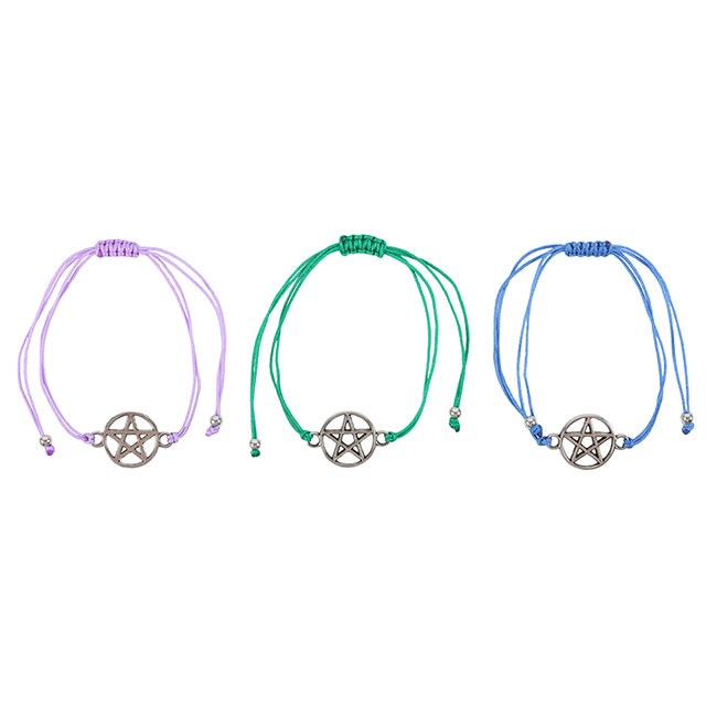 Set of 3 Coven Sisters Pentagram Bracelets, image 3 of 4