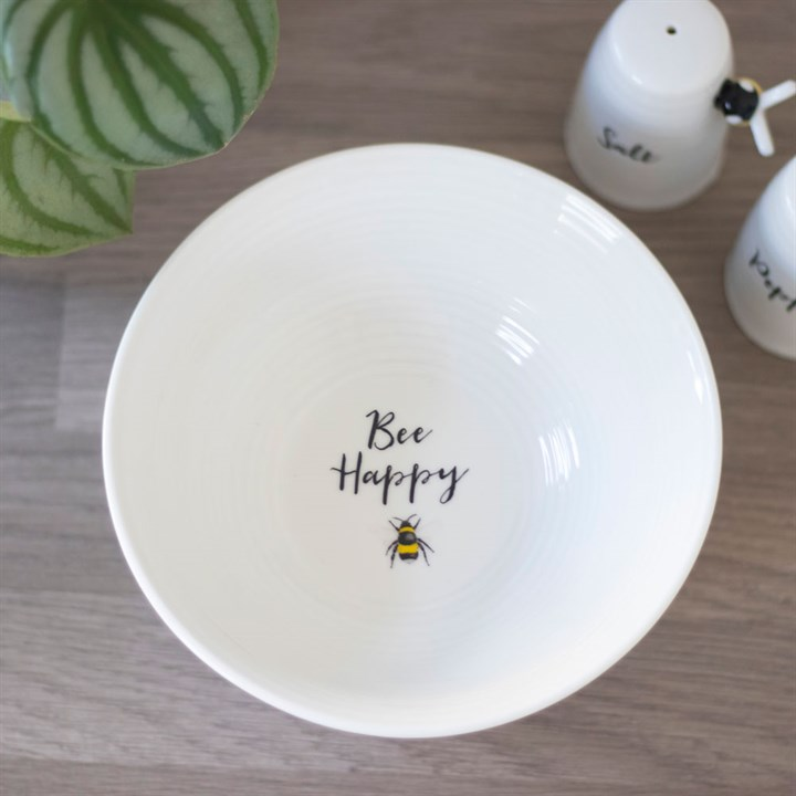 Bee Happy Ceramic Bowl, image 4 of 5