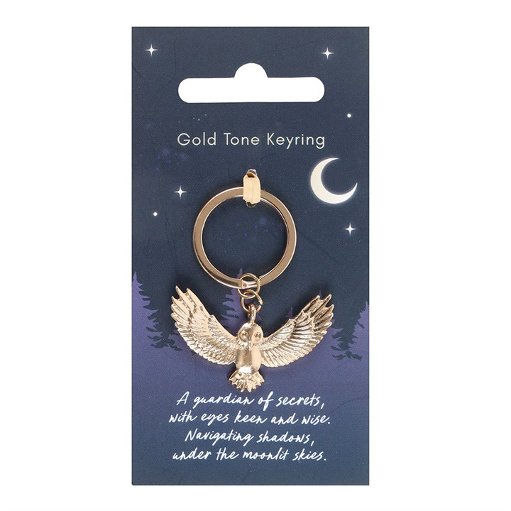Night Owl Metal Keyring, image 2 of 3