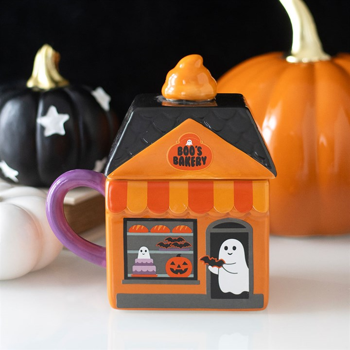 Boo's Bakery Lidded Mug, image 1 of 6