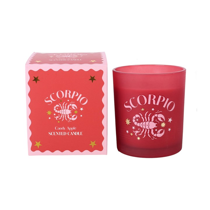 Zodiac Zest Scorpio Candy Apple Candle, image 3 of 5