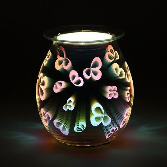 3D Flower Petal Light Up Electric Oil Burner, image 1 of 3