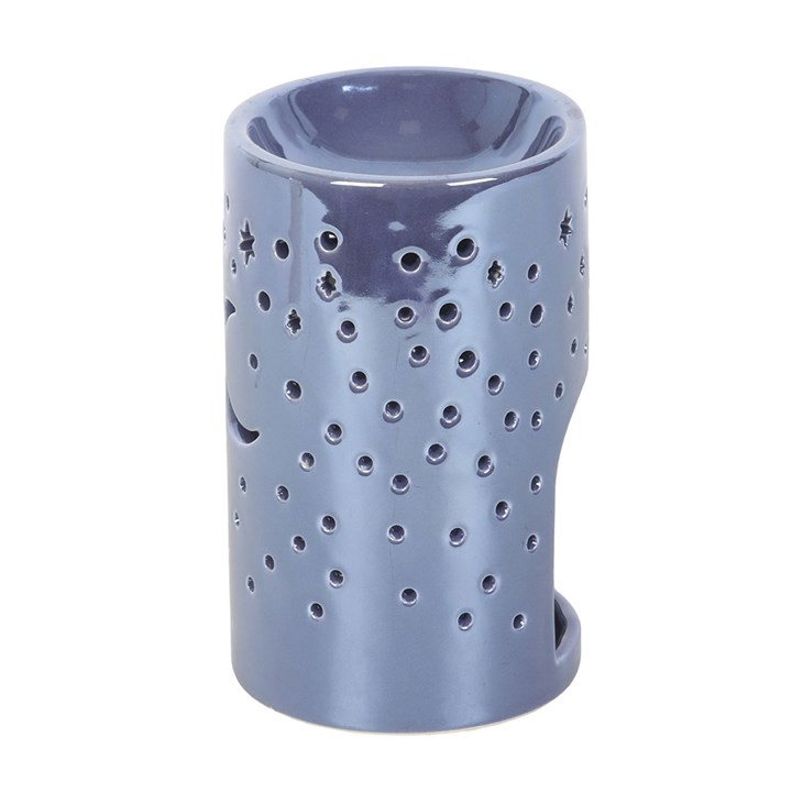 Iridescent Purple Moon Pillar Oil Burner, image 4 of 7