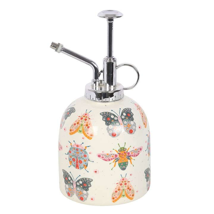 Floral Bug Print Ceramic Plant Mister, image 3 of 4