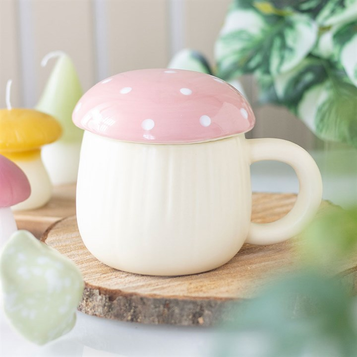 Pink Mushroom Mug, image 1 of 5