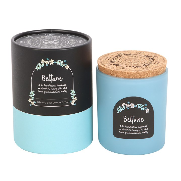 Beltane Orange Blossom Wheel of the Year Candle, image 4 of 5