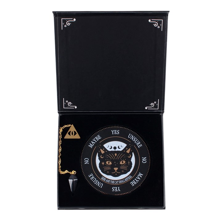 Black Cat Magick Pendulum Divination Kit, image 4 of 4