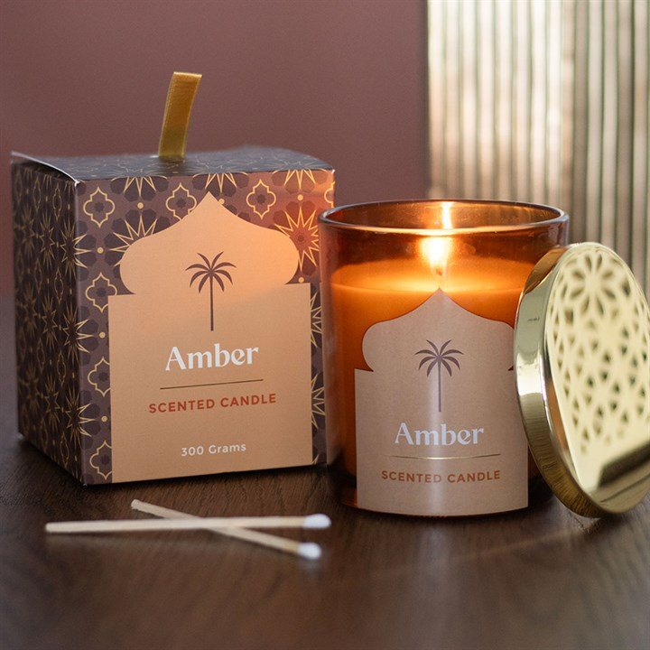 Arabian Nights Amber Scented Candle, image 1 of 5