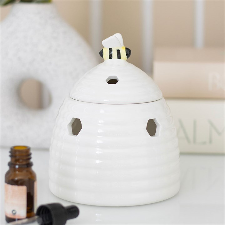White Beehive Oil Burner, image 1 of 6
