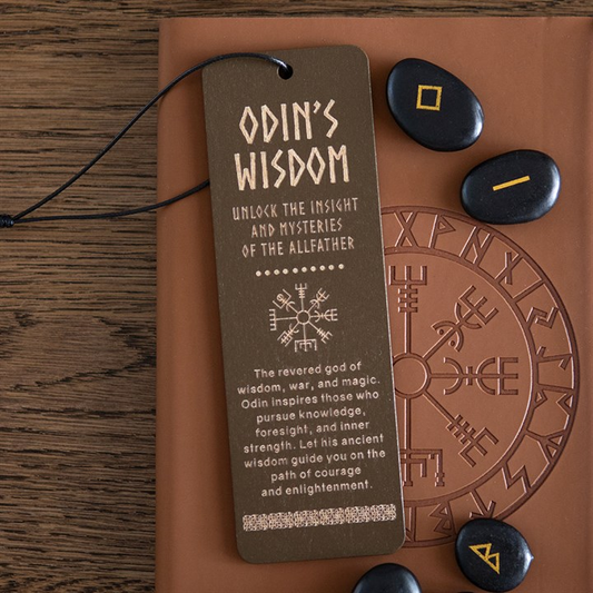 Odin's Wisdom Wooden Bookmark, image 1 of 5