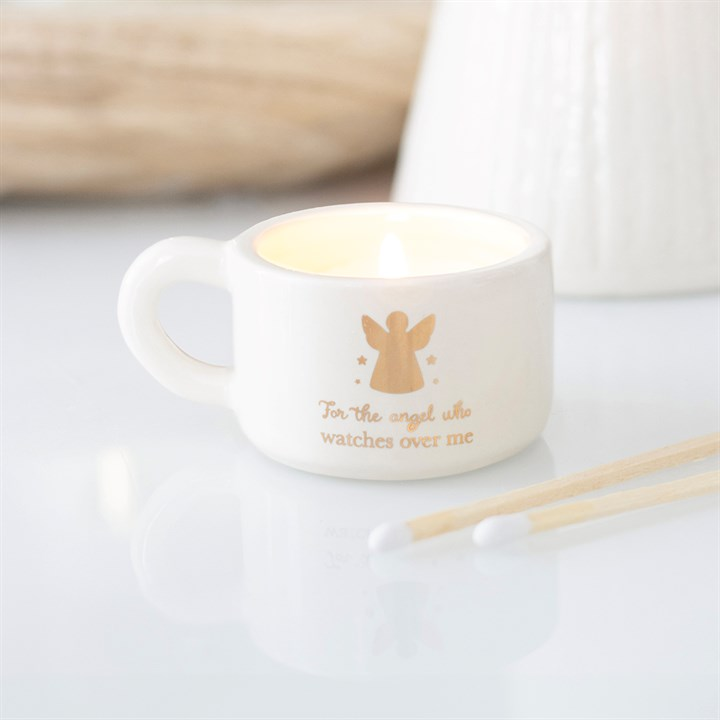 For the Angel Who Watches Over Me Tealight Holder, image 1 of 5