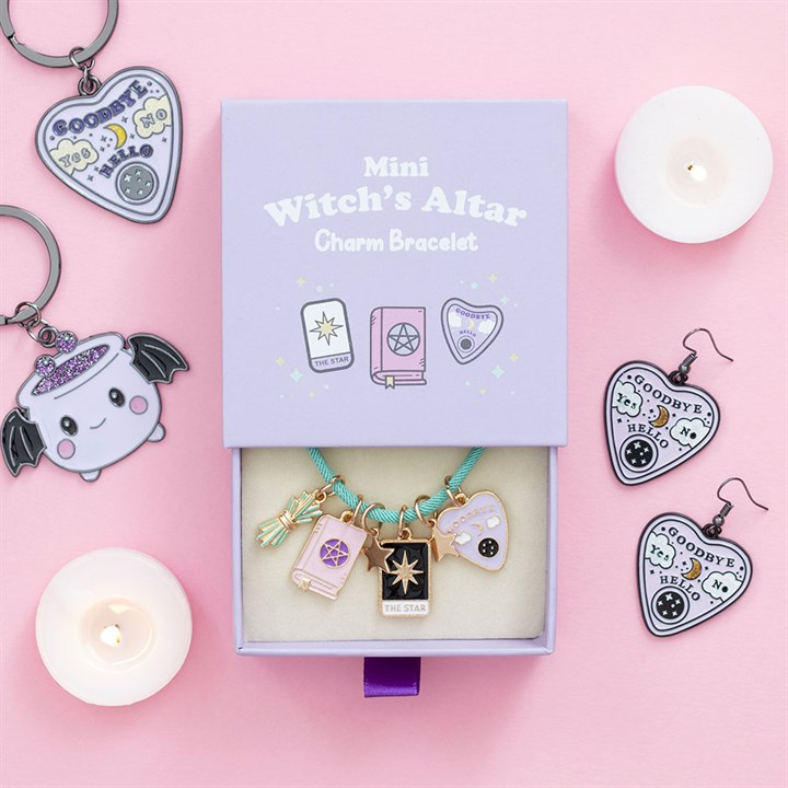 Mini Witch's Altar Charm Bracelet, image 1 of 7