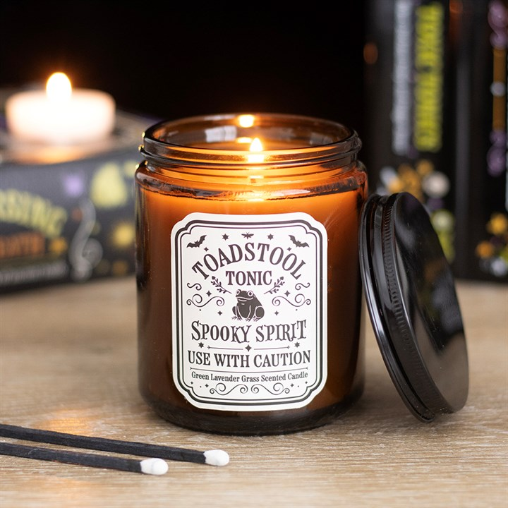 Toadstool Tonic Lavender Grass Candle, image 1 of 5