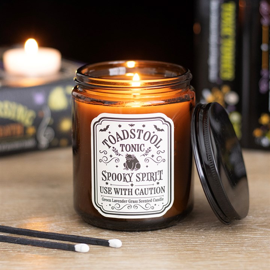 Toadstool Tonic Lavender Grass Candle, image 1 of 5