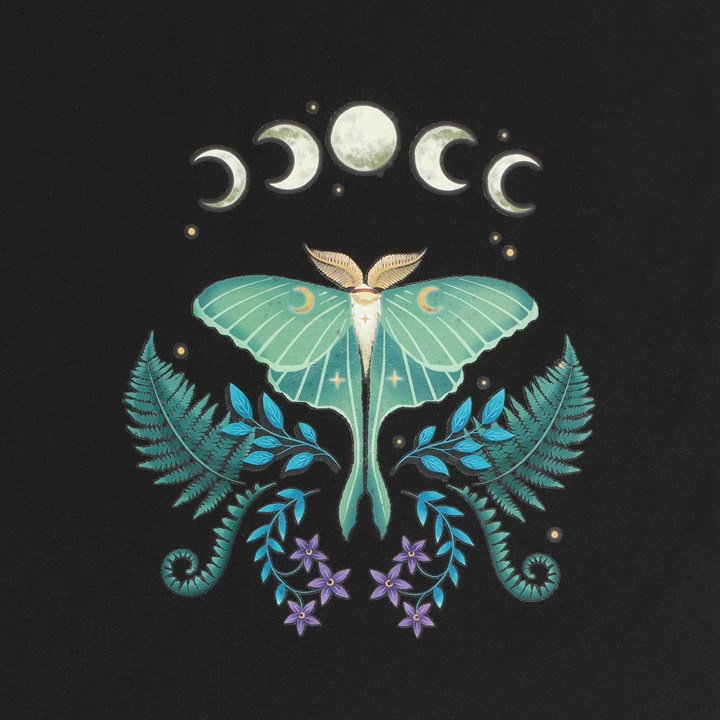 Luna Moth Polycotton Tote Bag, image 3 of 4