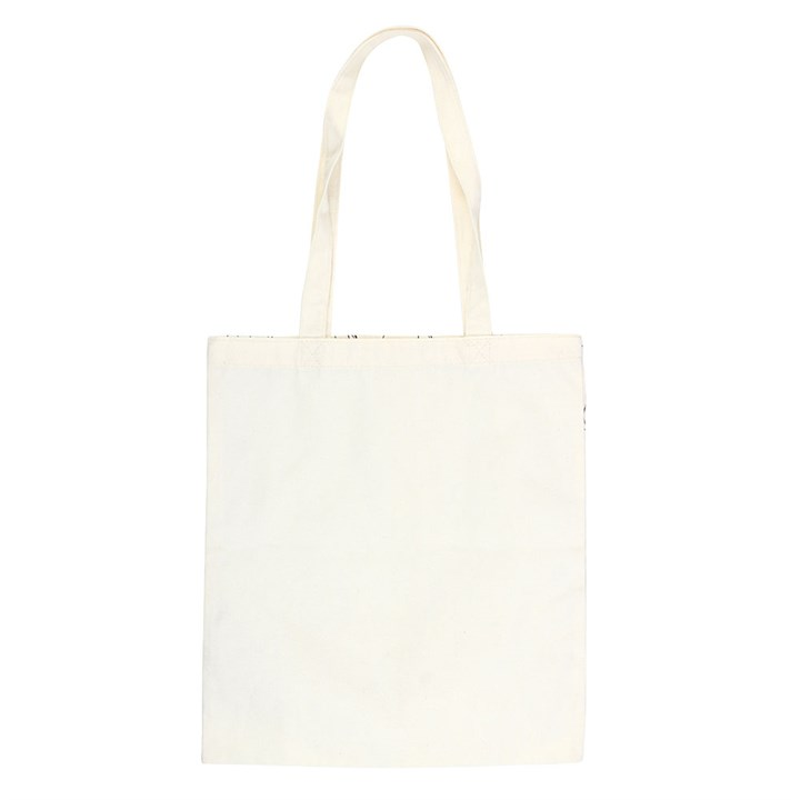 White Cat Print Polycotton Tote Bag, image 4 of 4