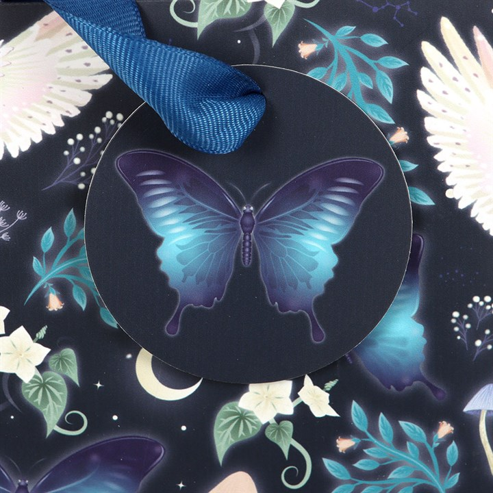 23cm Midnight Forest Owl Print Gift Bag, image 3 of 4