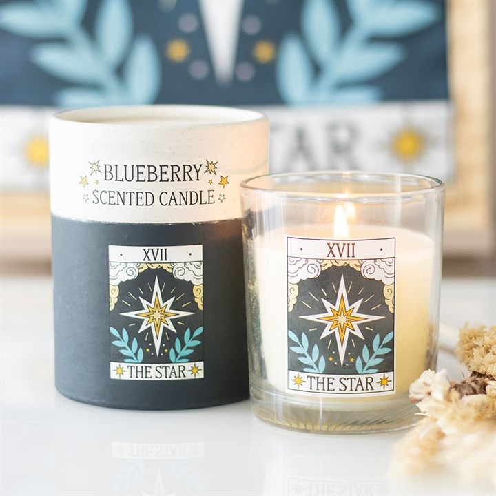 The Star Vintage Tarot Blueberry Candle, image 1 of 4