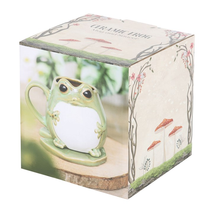 Frog Shaped Mug and Lily Pad Saucer, image 6 of 6