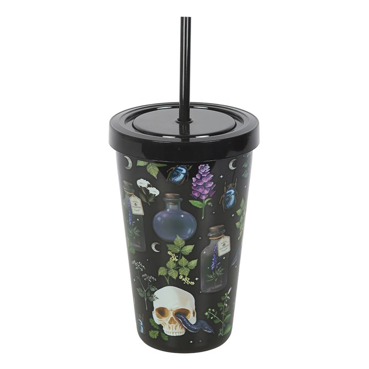 Venom & Vines Print Tumbler with Straw, image 4 of 5