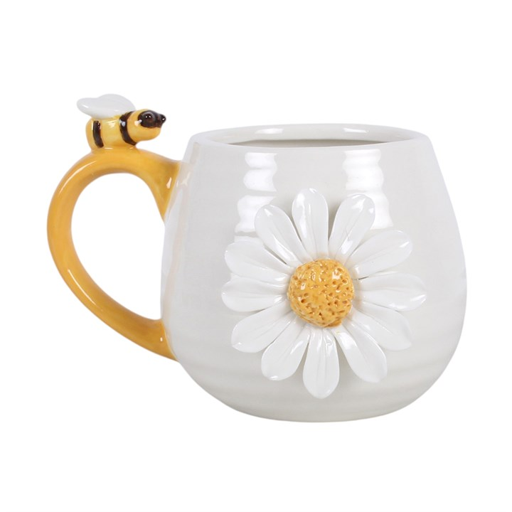 3D Daisy and Honey Bee Mug, image 3 of 5
