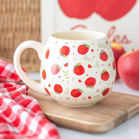 Apple Print Rounded Mug, image 1 of 6