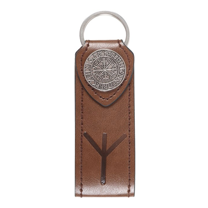 Protection Viking Rune Faux Leather Keyring, image 2 of 5